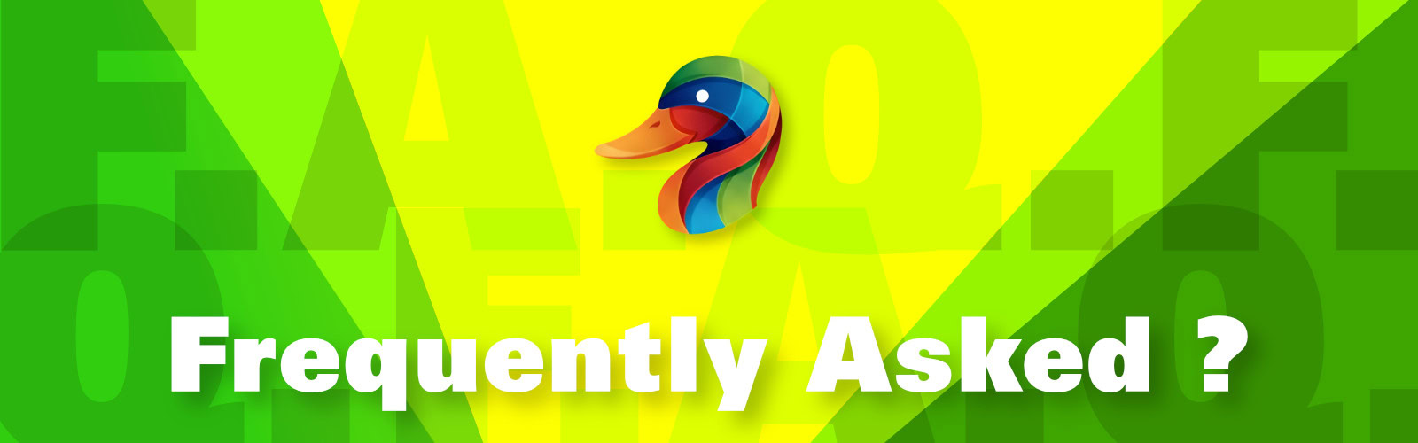 A page banner image with the colourful Duck's head logo and page title.