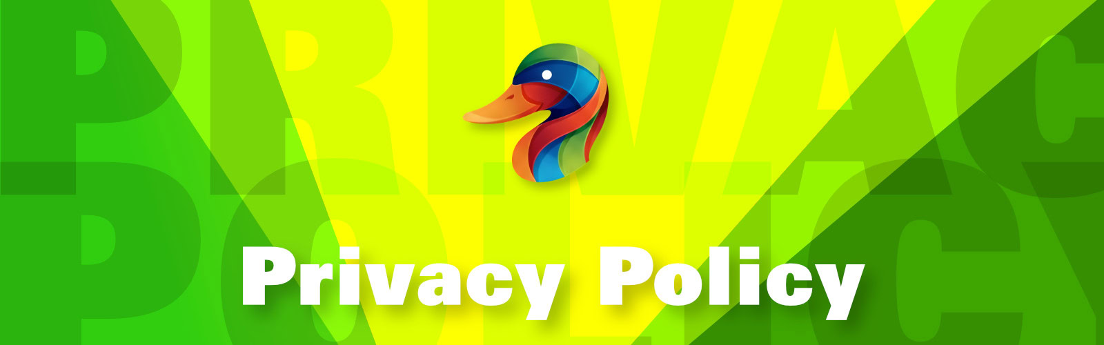 A page banner image with the colourful Duck's head logo and page title.