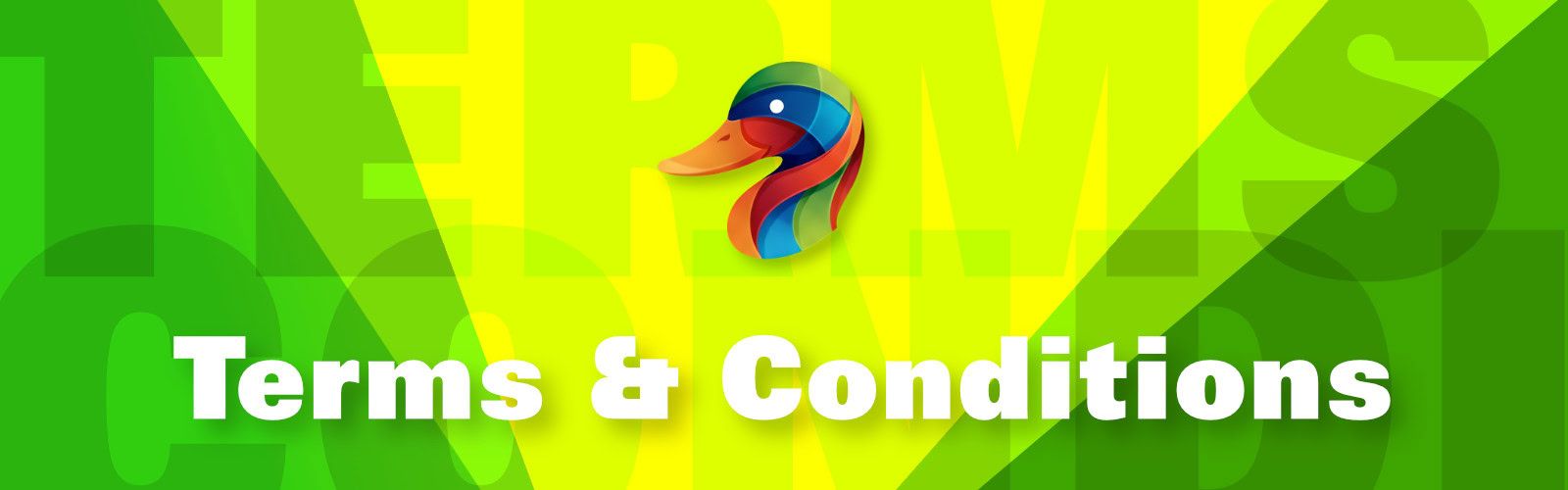 A page banner image with the colourful Duck's head logo and page title.