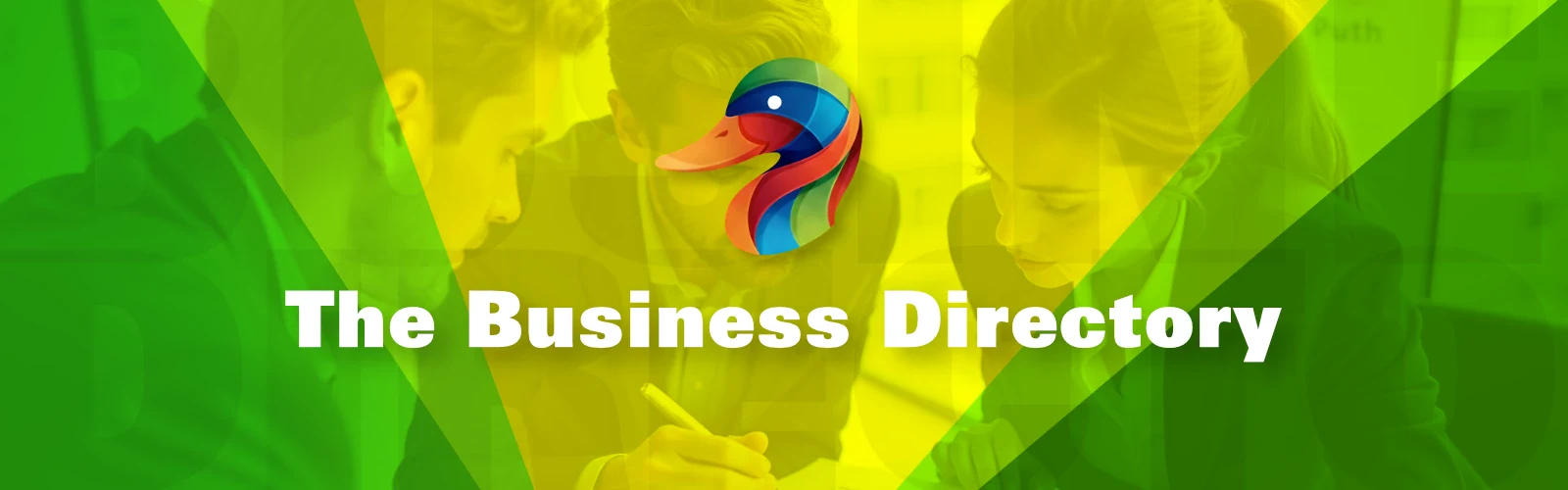 Logo of Fleckney Village Directory featuring a colourful duck icon, representing community and local business listings in Fleckney.