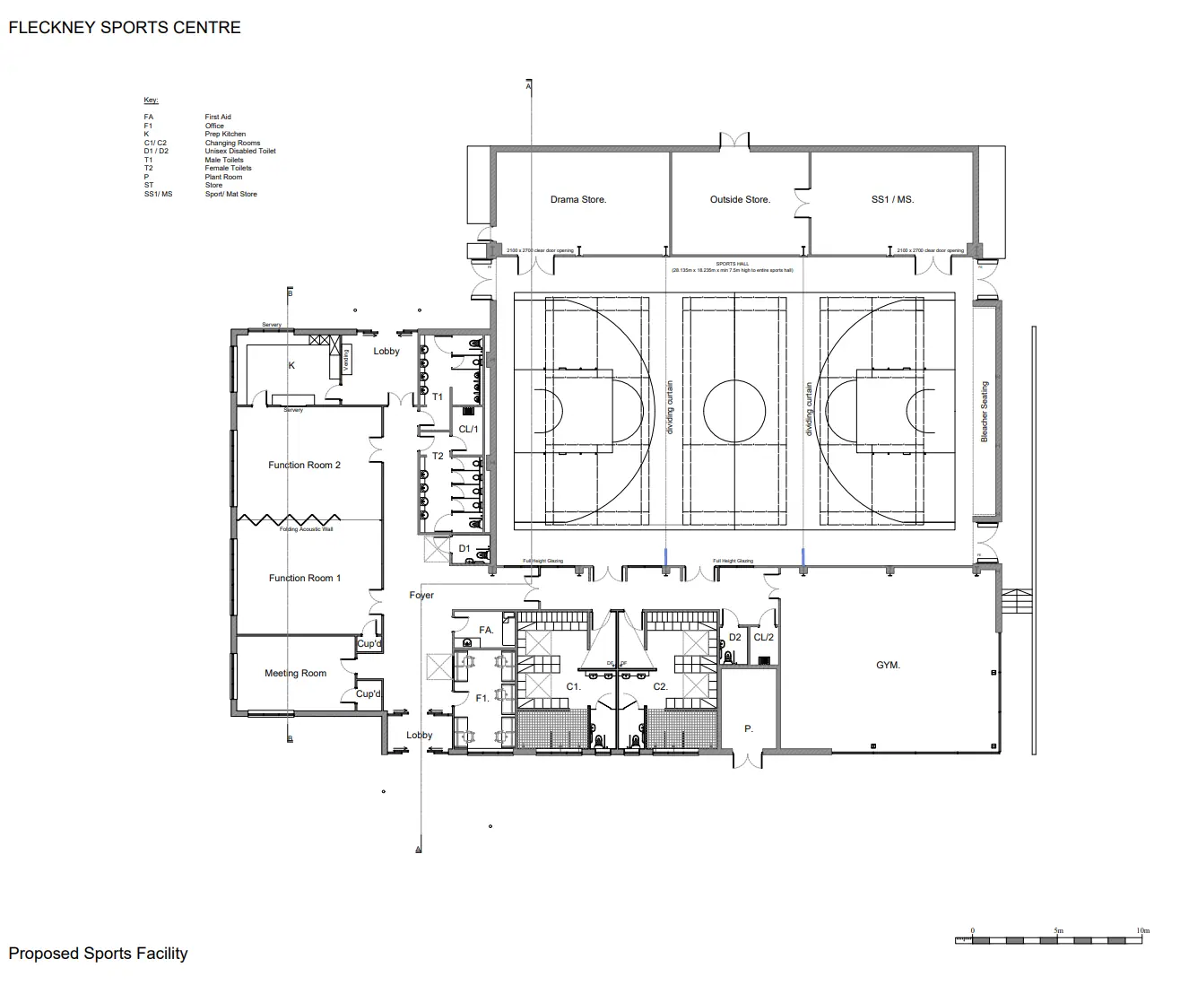 Fleckney Sport Centre's New Build Site/Floor Plans