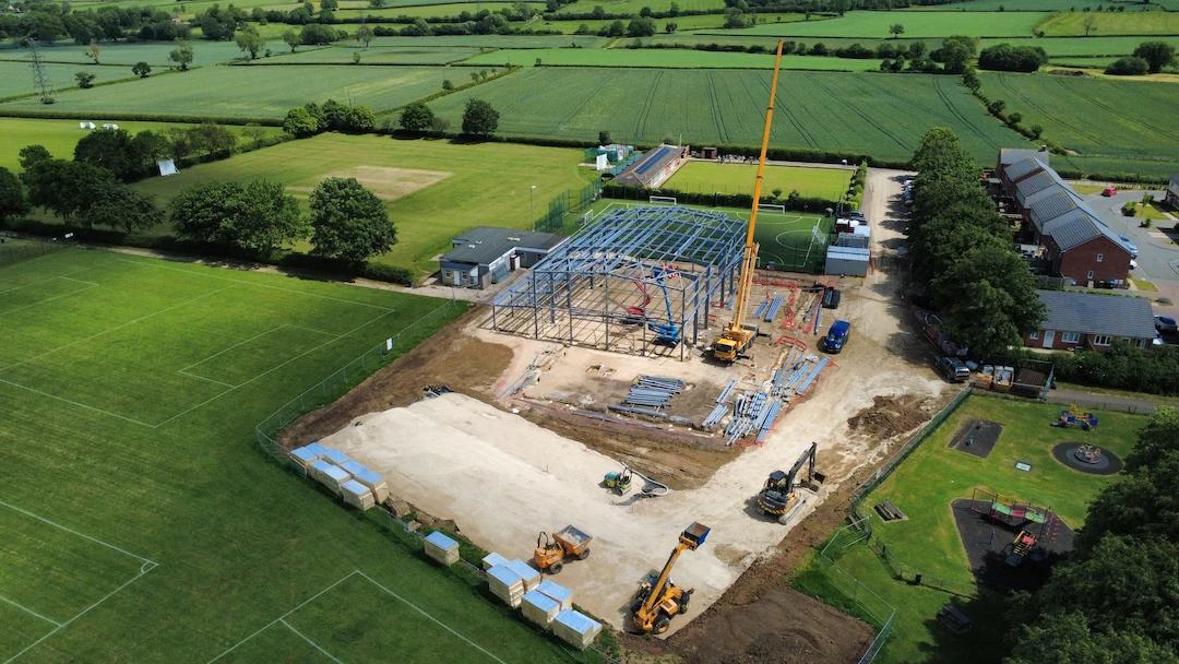 Going Up! Our New Sports Centre is Flying Ahead