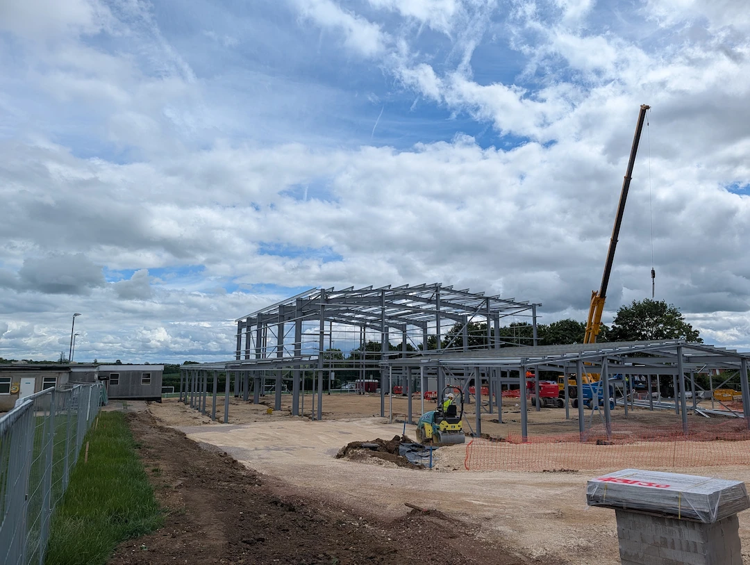 Going Up! Our New Sports Centre is Flying Ahead